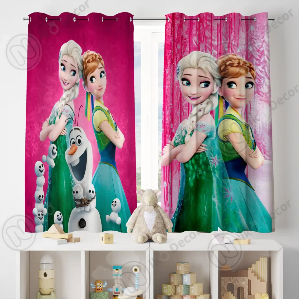 پرده کودک طرح انا و السا