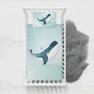 رو تختی نوزادی اتاق خواب کودک طرح وال