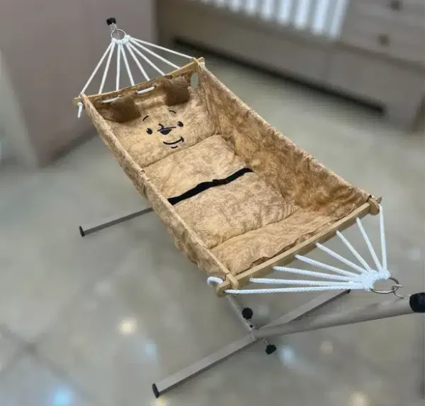 گهواره ی هشت طنابه پایه فلزی