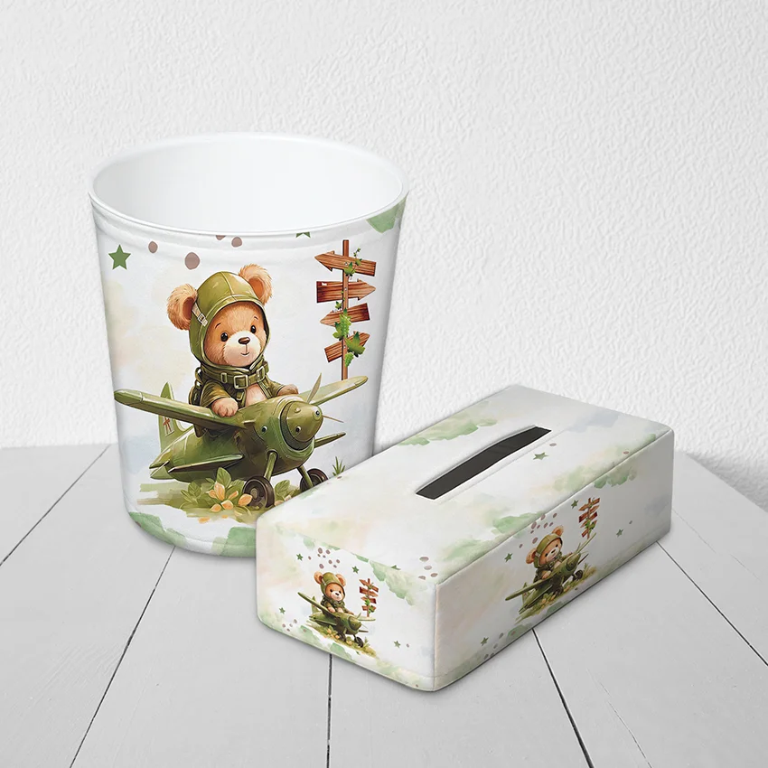 سطل زباله و جادستمال کودک