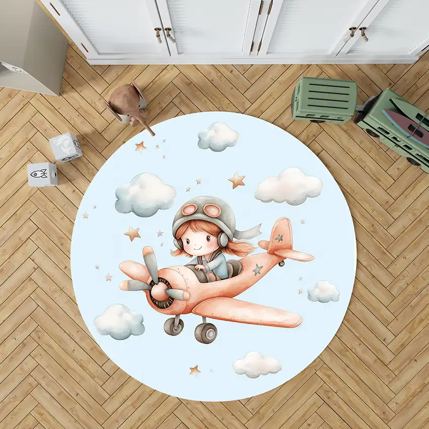 فرش گرد کودک