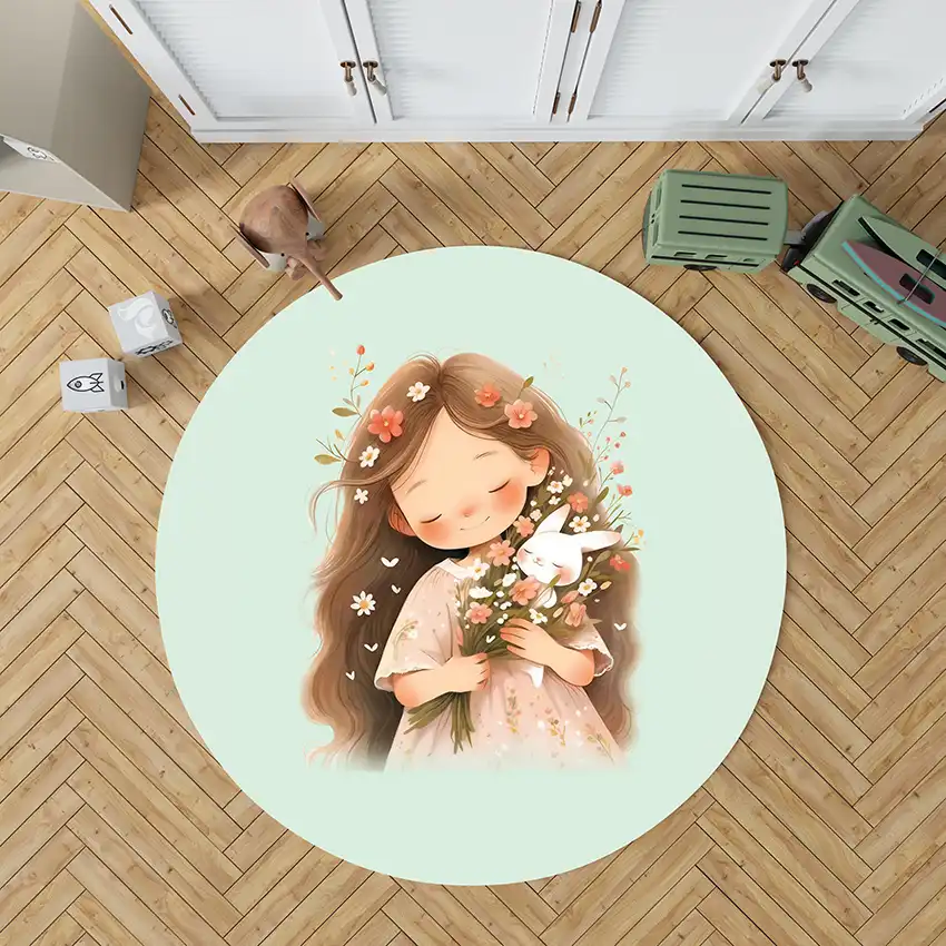 فرش گرد کودک